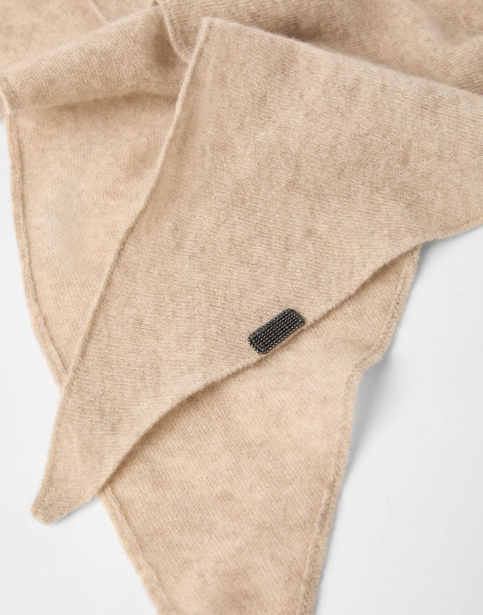 Brunello Cucinelli Foulard With Monili In Neutral