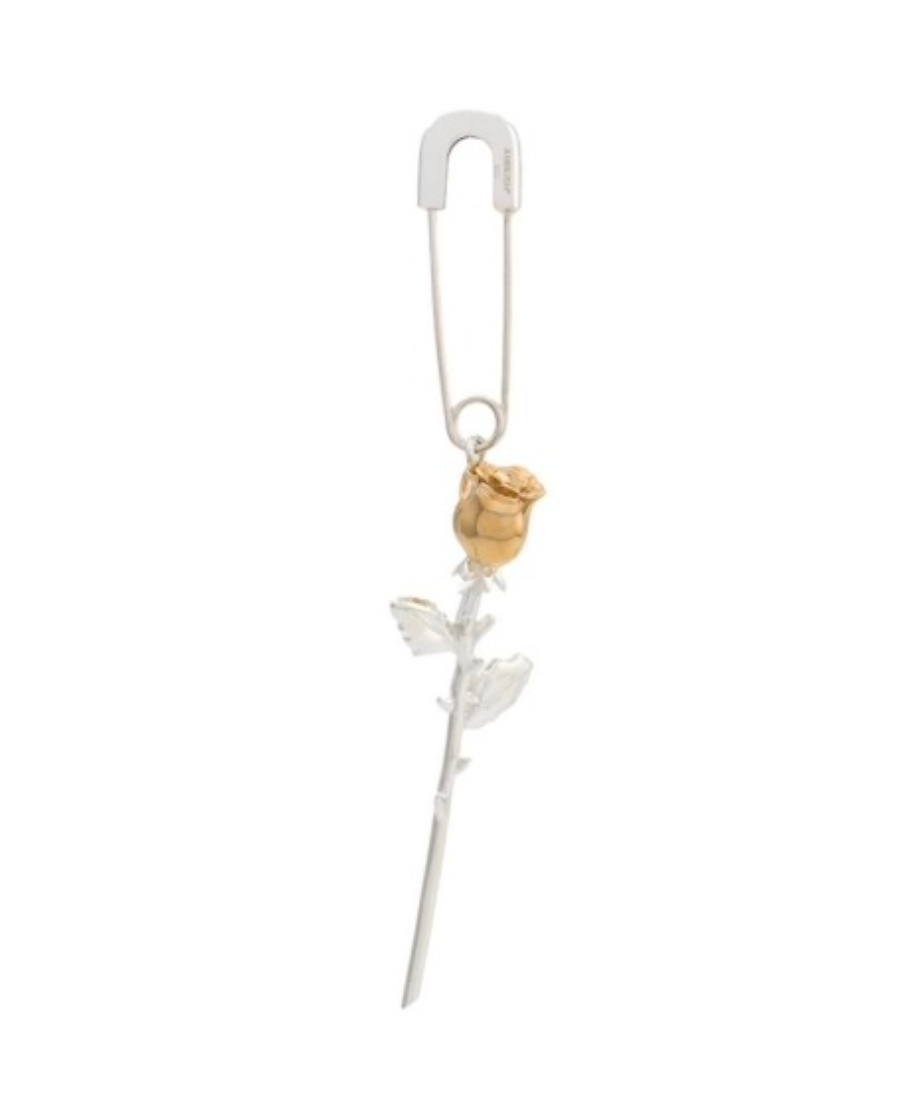 Ambush Rose Hanging Earrings In White