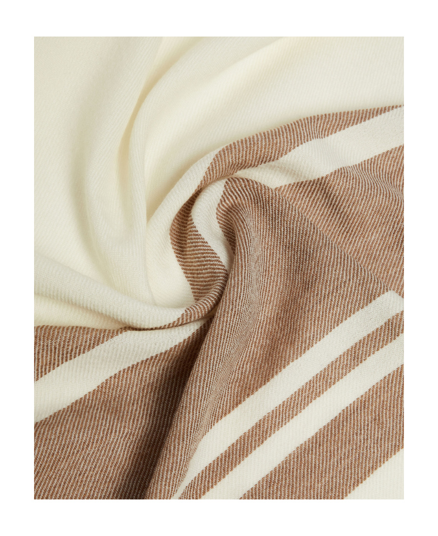 Weekend Max Mara Wool Scarf In White