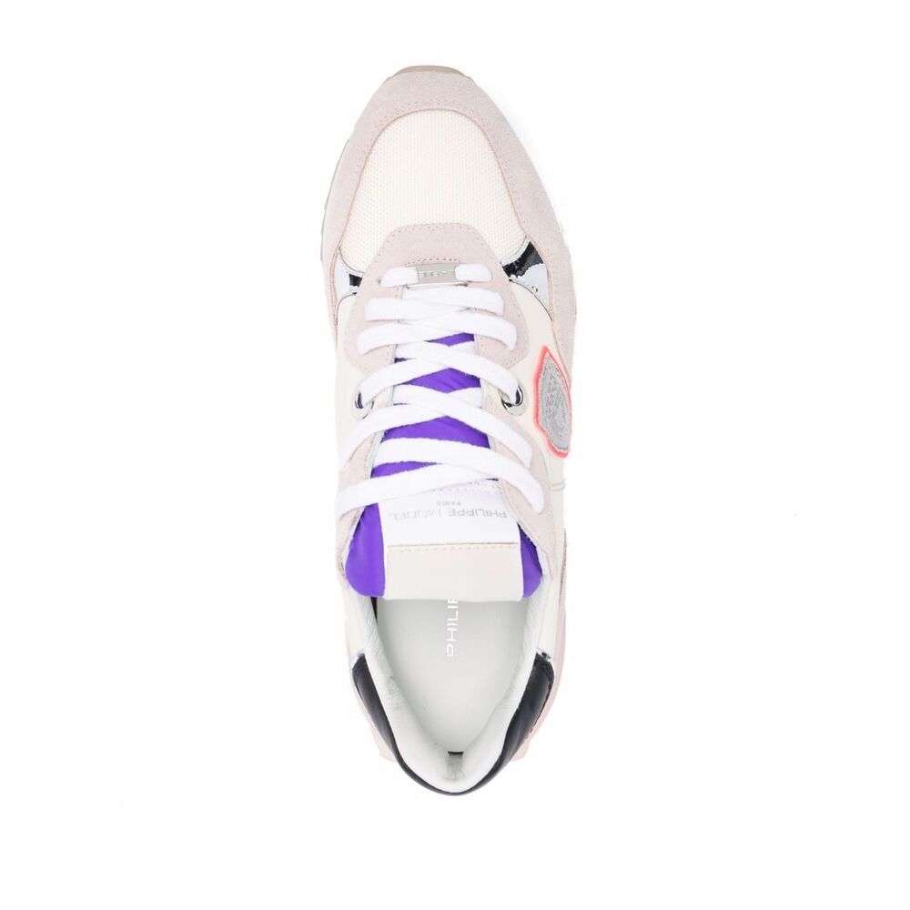 Philippe Model Side Logo-patch Sneakers In White