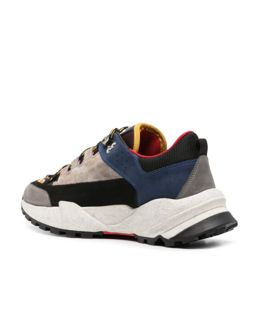 Dsquared2 Panelled Leather Sneakers In Multicolor