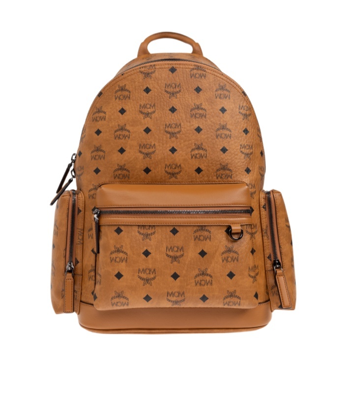 Mcm Zippered Backpack In Brown