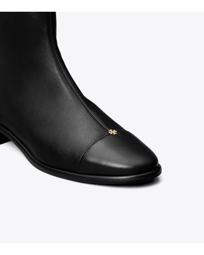 Tory Burch 25mm T Lock Ankle Boots In Black