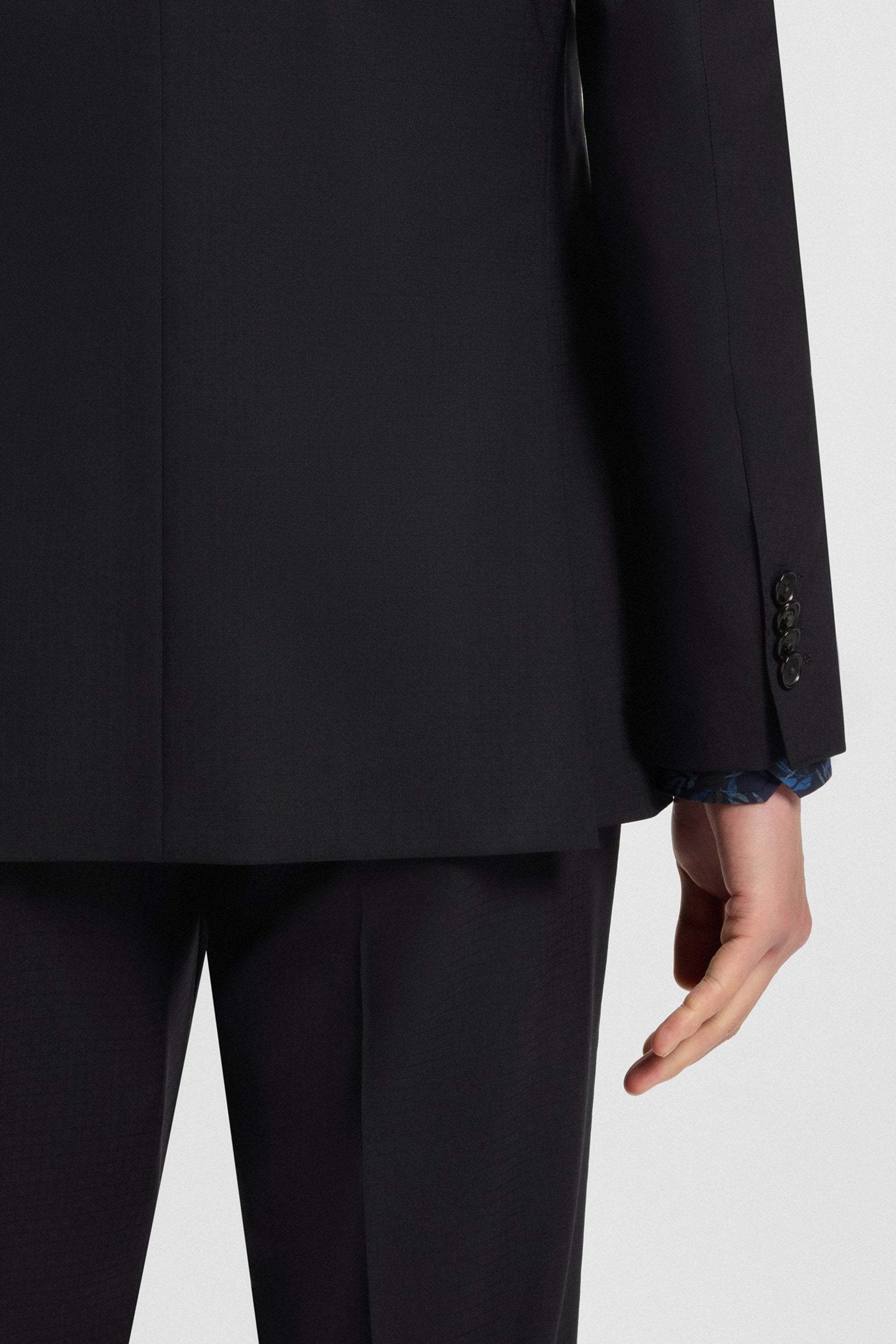 Hugo Boss Three-piece Single-breasted Suit In Blue