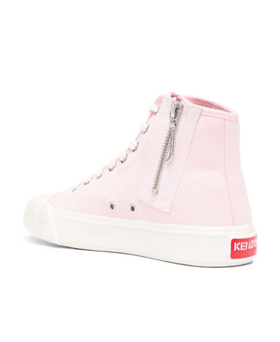 Kenzo School High-top Sneakers In Pink
