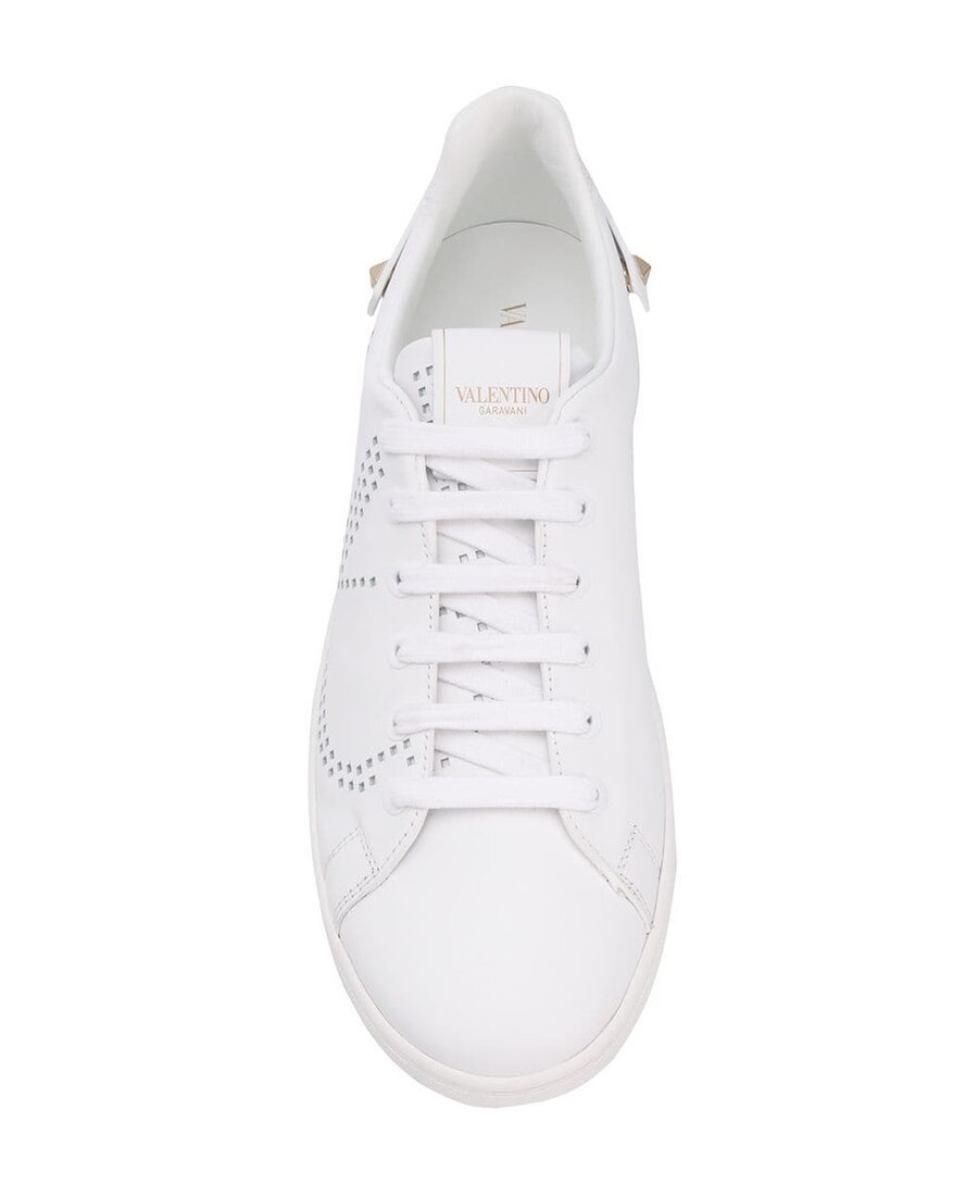 Valentino Backnet Low-top Sneakers In White