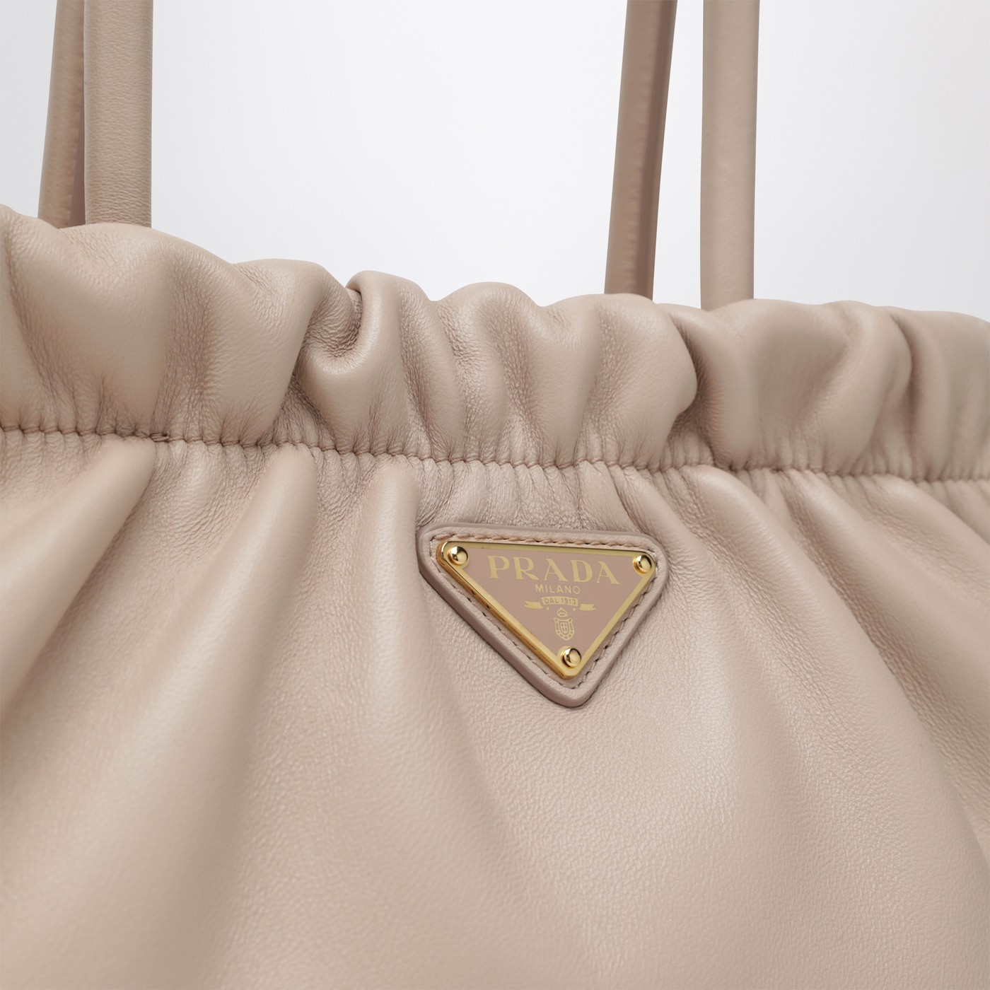 Prada Double Handle Shoulder Bag In Pink