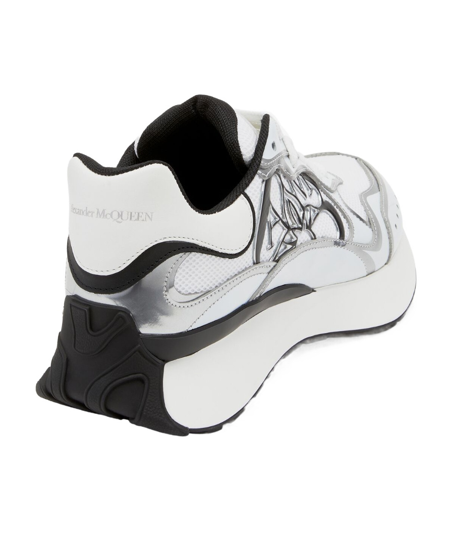 Alexander Mcqueen Sprint Runner Printed Low-top Sneakers In White