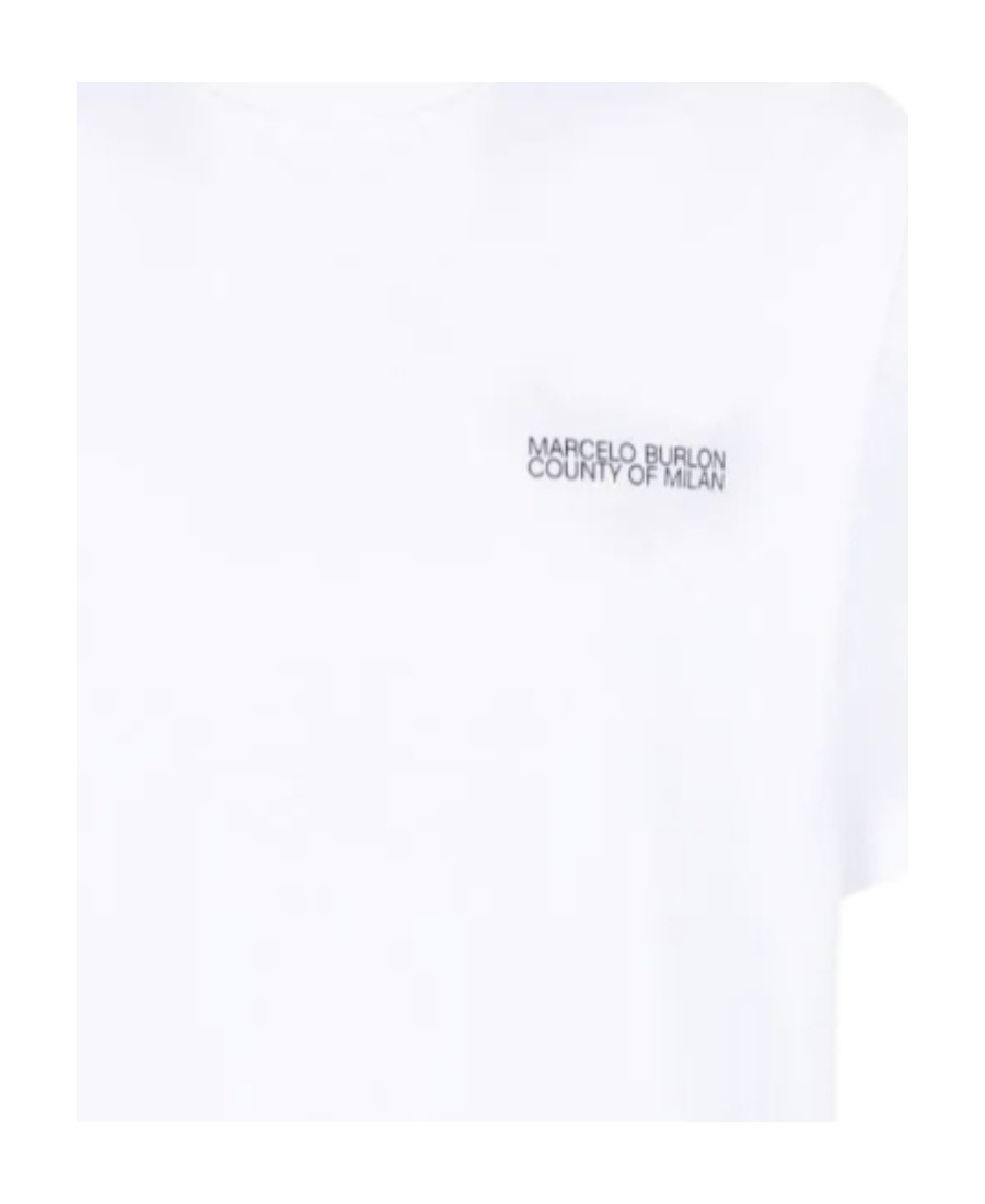 Marcelo Burlon County Of Milan Cross Over Cotton T-shirt In White
