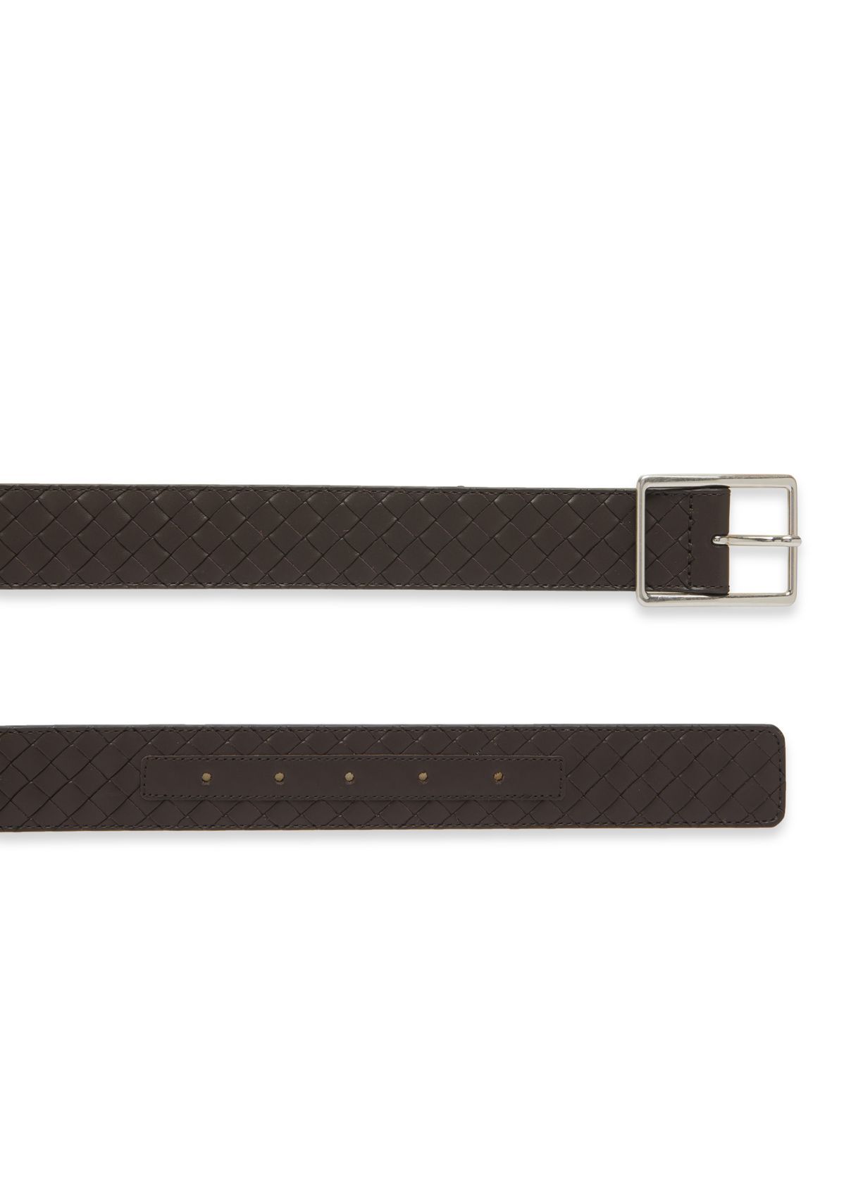 Shop Bottega Veneta Logo Belt In Black