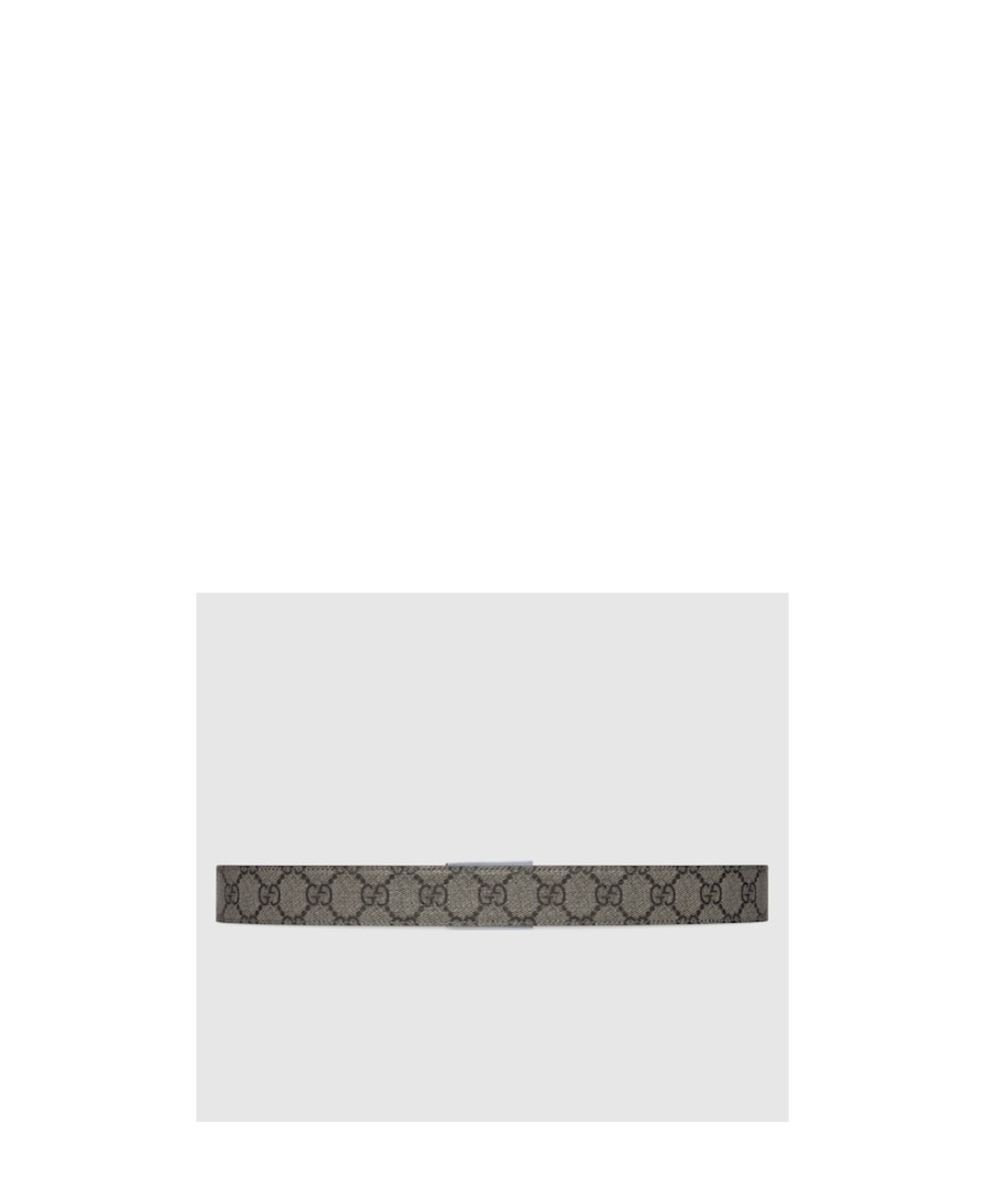 GUCCI GG SUPREME CANVAS REVERSIBLE BELT