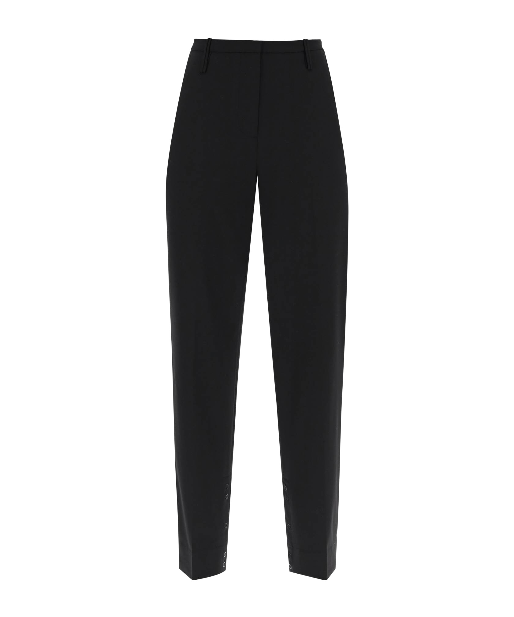 Ganni Mid-rise Tailored Trousers In Black