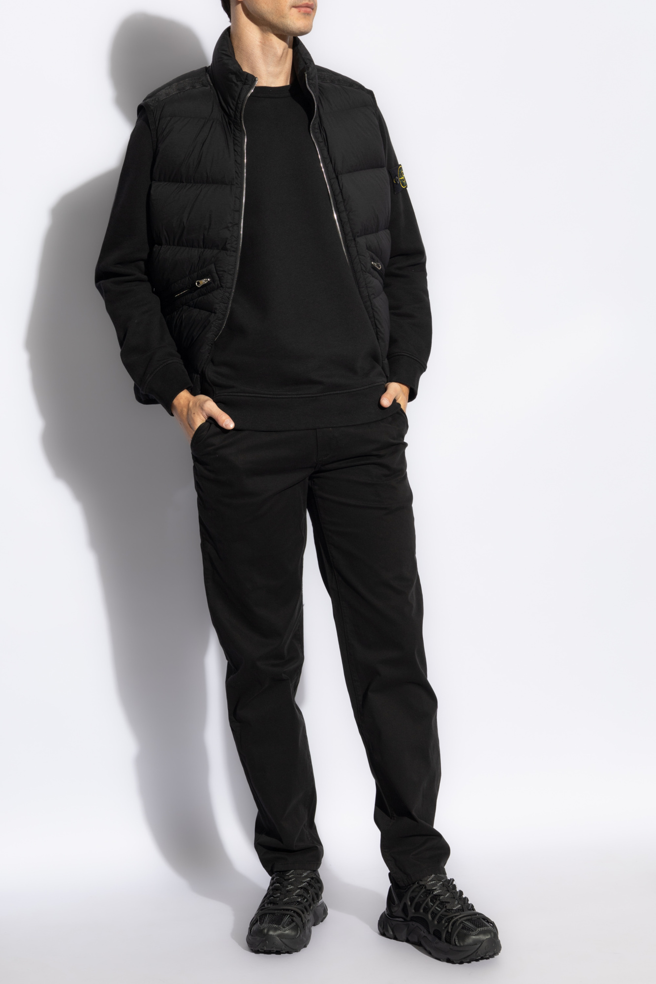 Rag & Bone Waistband Loop Casual Pants In Black
