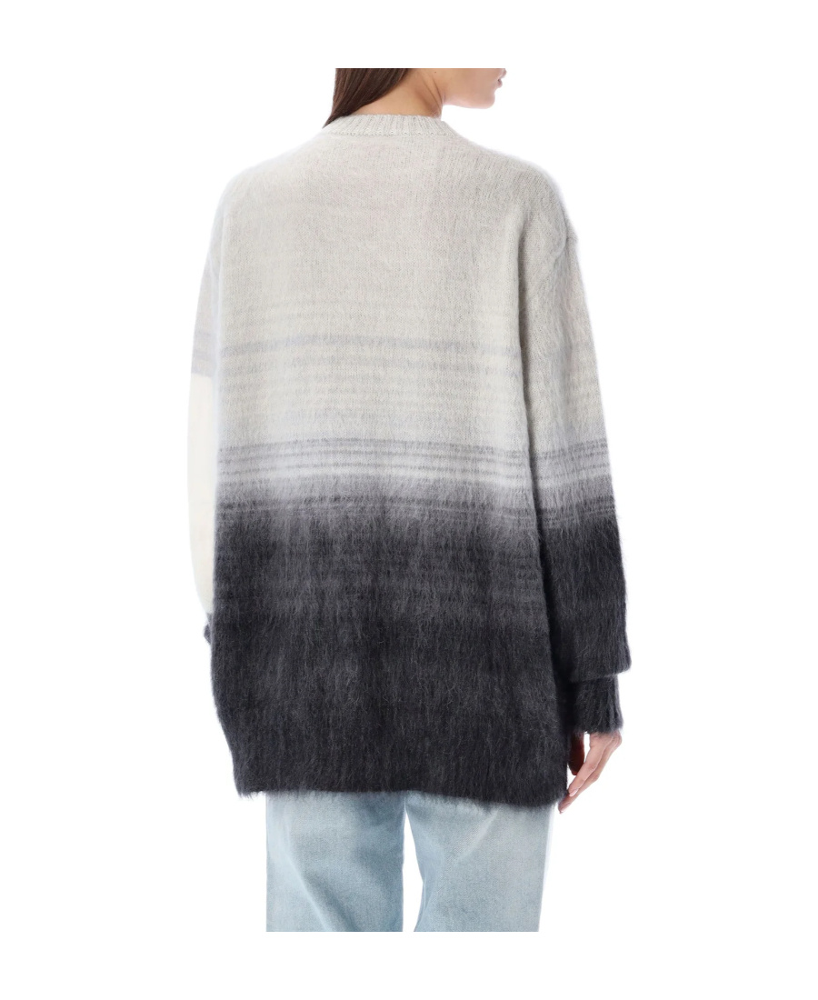 Off-white Mohair Helvetica Logo Wool Blend Sweater In Multi