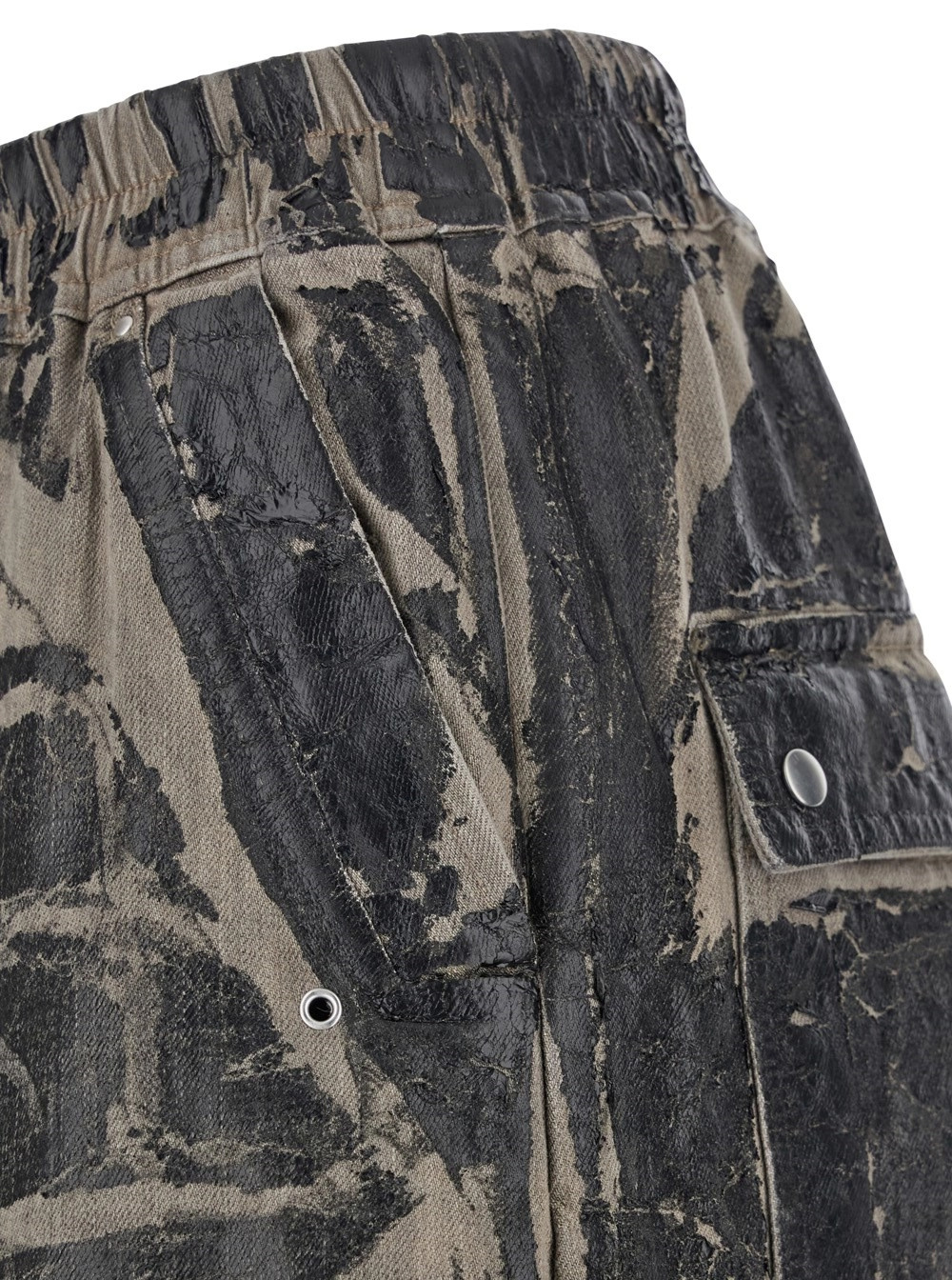 Rick Owens Drkshdw Wide-leg Trousers With Drawstring And Pockets In Black