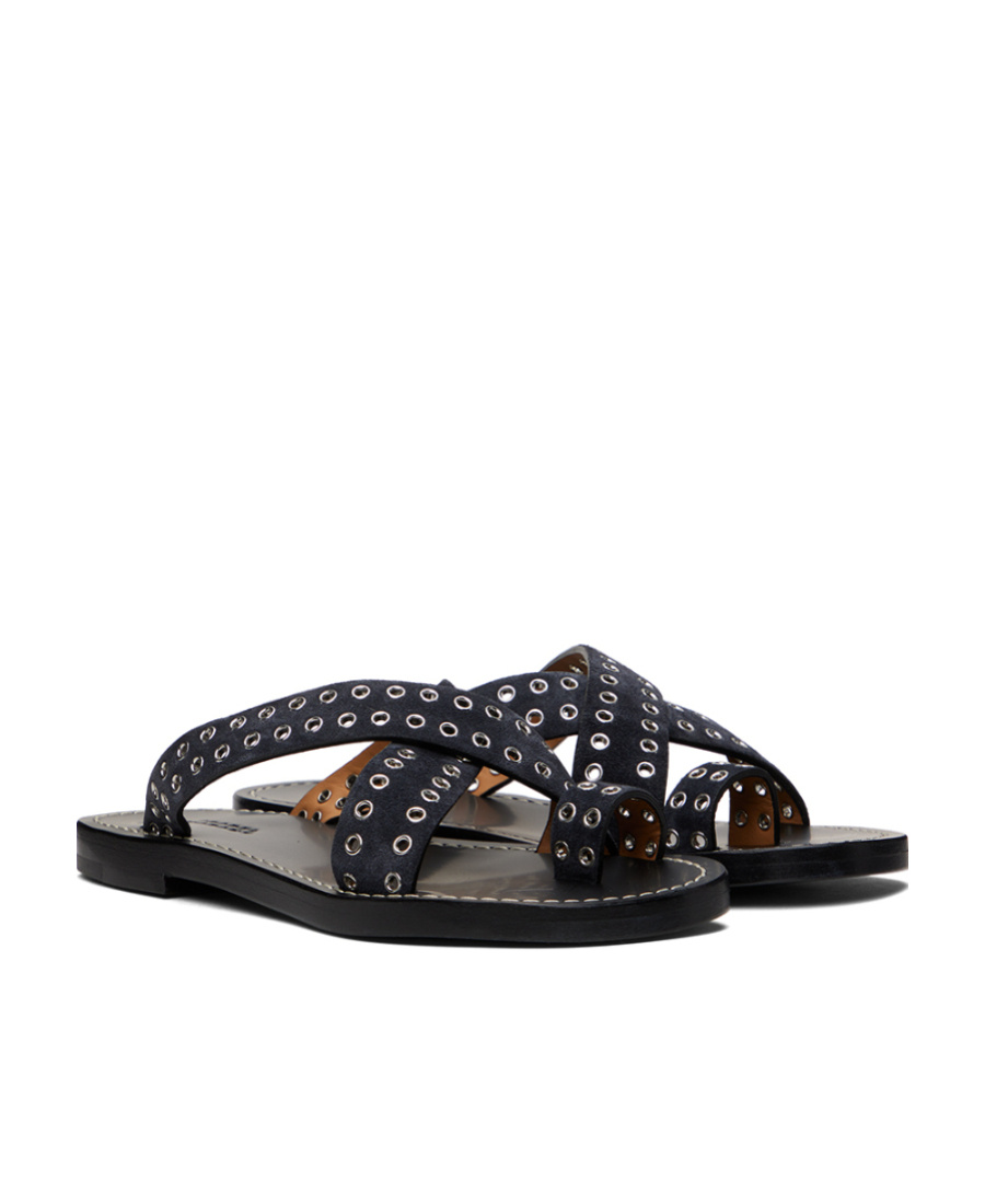Shop Isabel Marant Jinsay Flip Flops In Black
