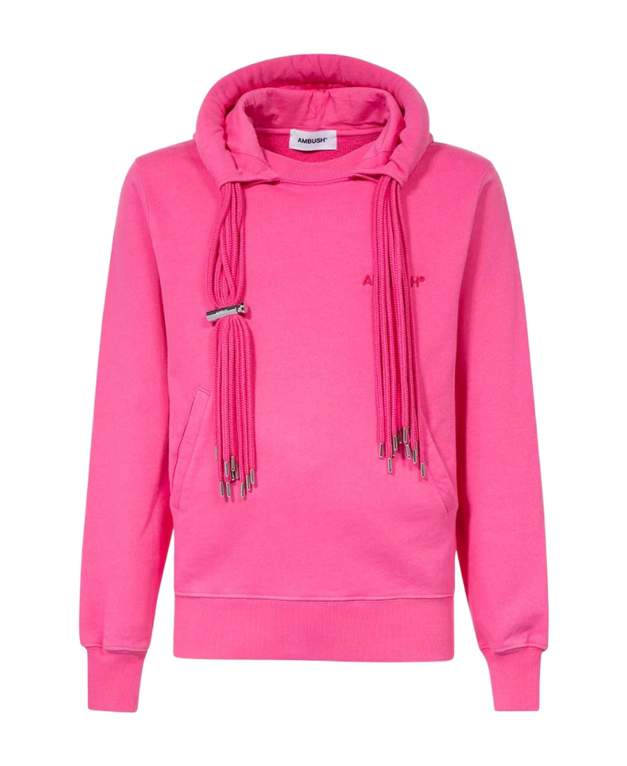 Ambush Multi-cord Drawstring Hoodie In Pink