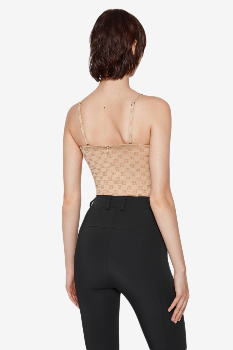 Misbhv Logo Sling Vest In Nude
