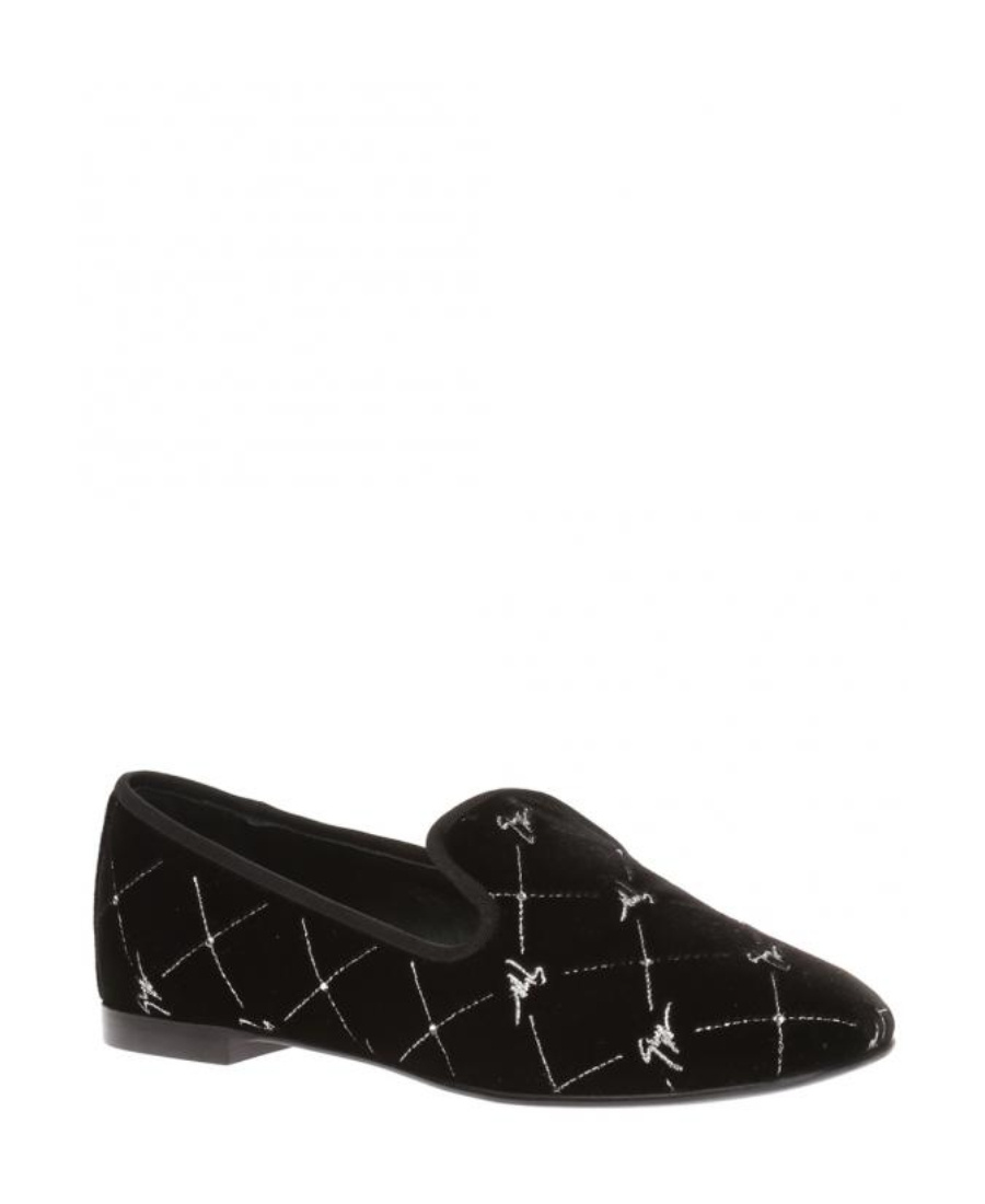 Giuseppe Zanotti Velvet Love Shoes In Black