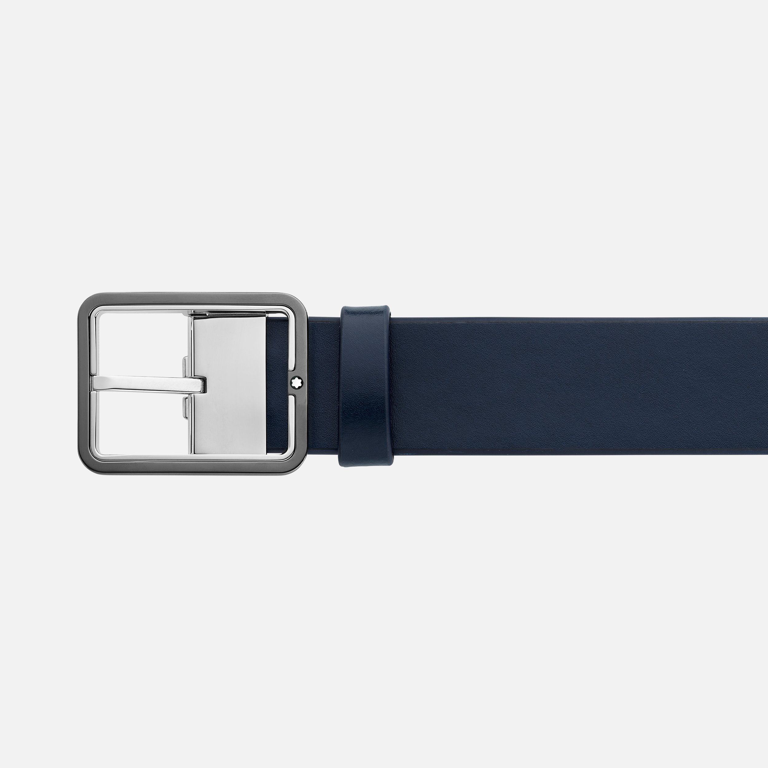 Montblanc Reversible Leather Belt In Black