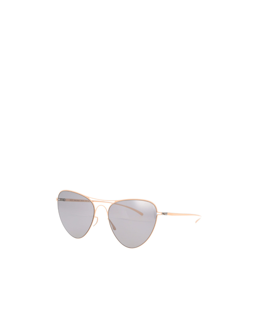 Mykita X Maison Margiela Oval Frame Sunglasses In Gray