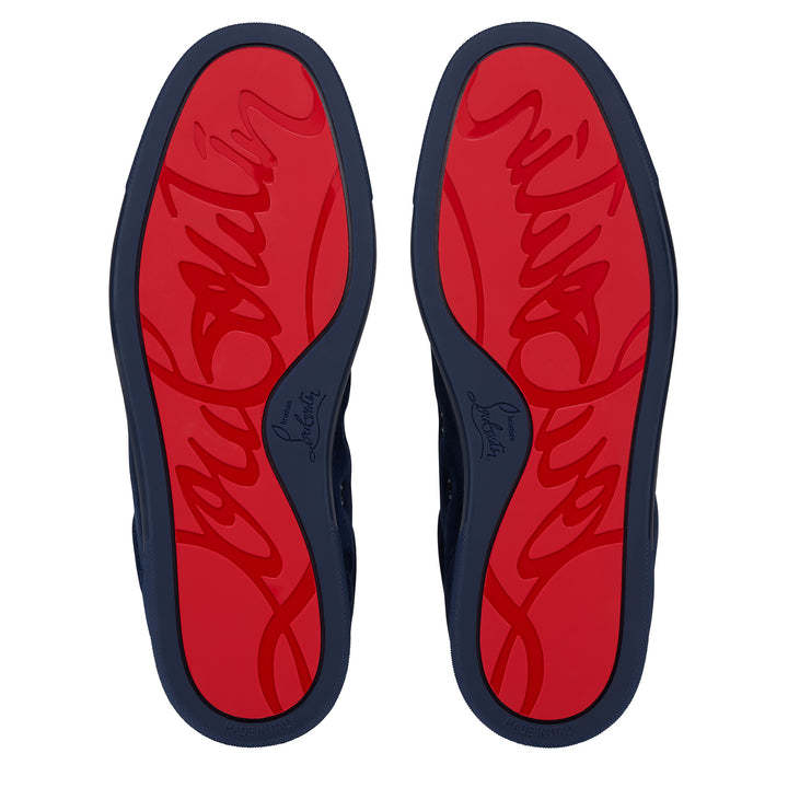 Christian Louboutin Men Louis Junior Sneakers In Blue