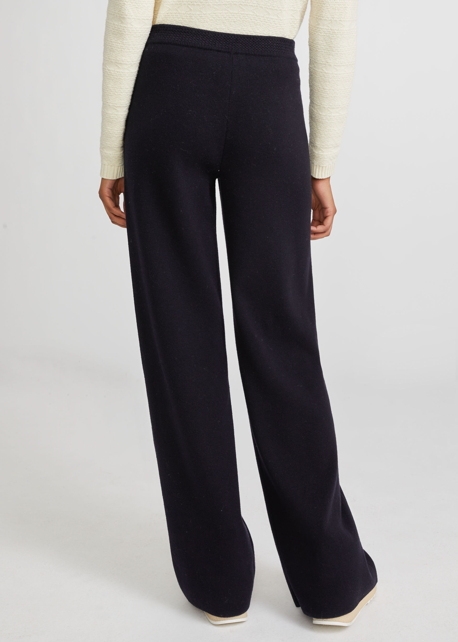 Loro Piana Wide-legged Casual Pants In Black