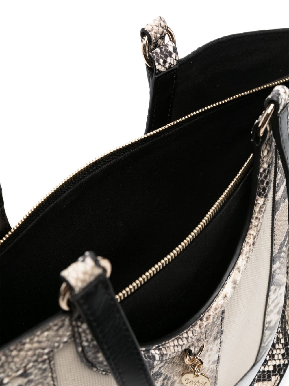 See By Chloé Printed Handbag In Nude
