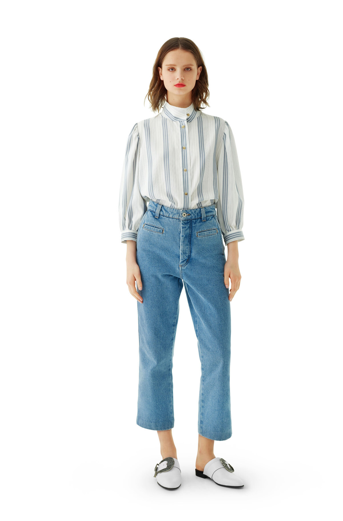 Loewe Tannin Blue Jeans In Blue