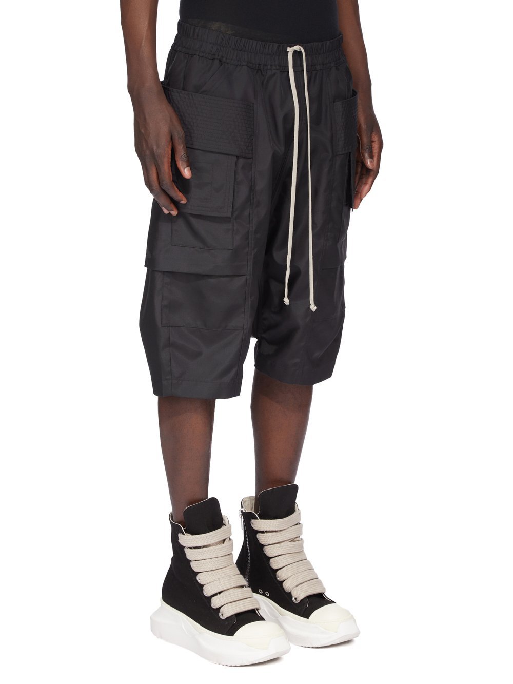Rick Owens Drkshdw Long Boxers Butt Zip In Black