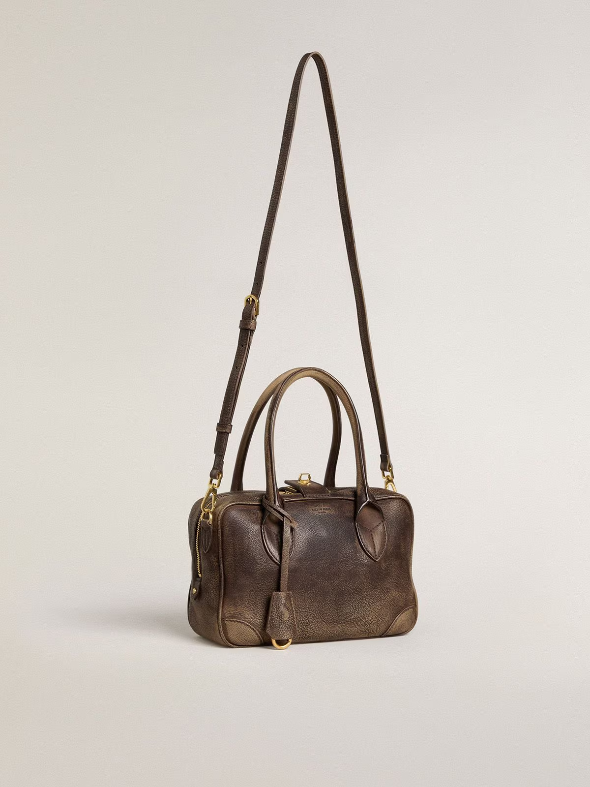 Golden Goose Zipper Shoulder Bag In Green