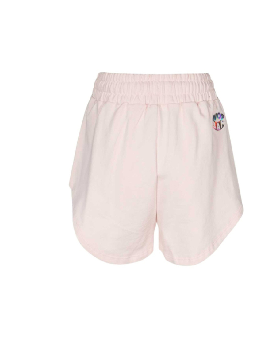 Barrow Slogan-print Track Shorts In Pink