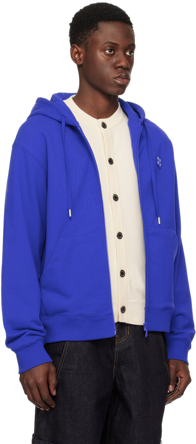 Ader Error Blue Trs Tag Hoodie In Blue