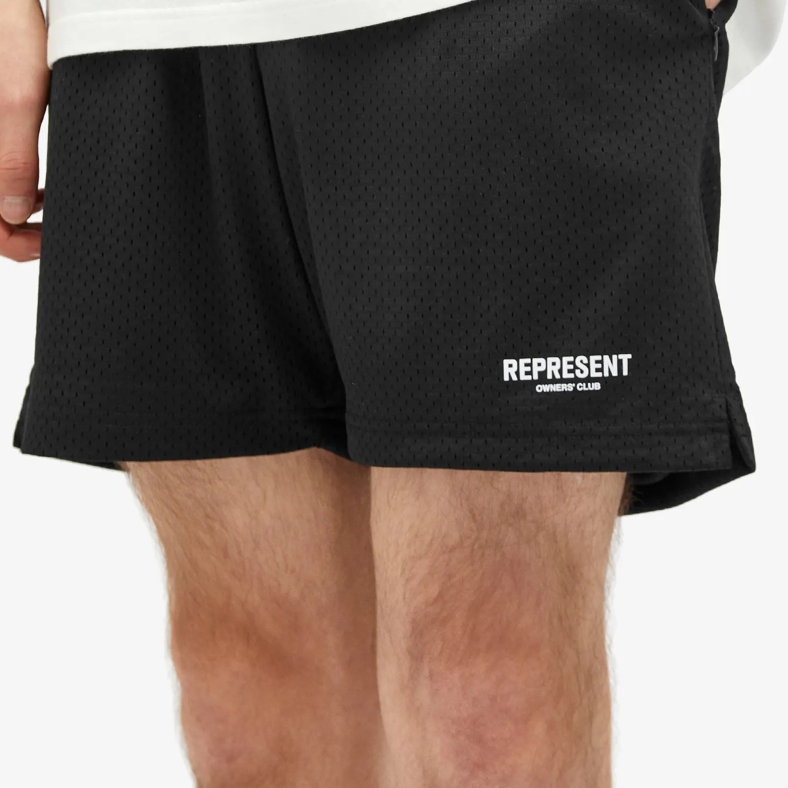 Represent Owners Club Mesh Bermuda Shorts In Black