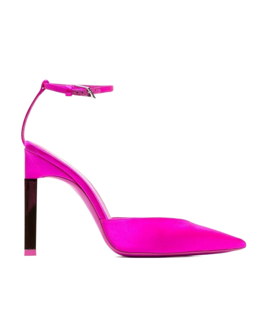 Attico Perine Raso Ankle-strap Pumps In Pink