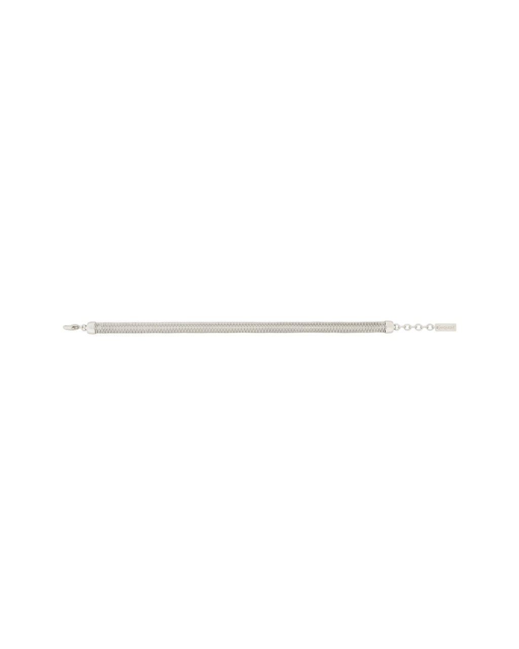 Saint Laurent Snake Chain Metal Bracelet In White