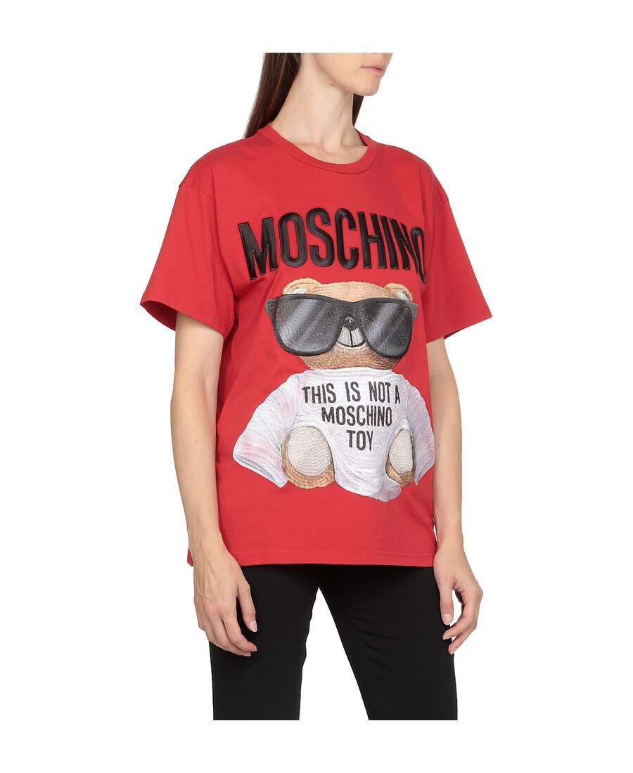 Moschino Teddy Logo-printed T-shirt In Red