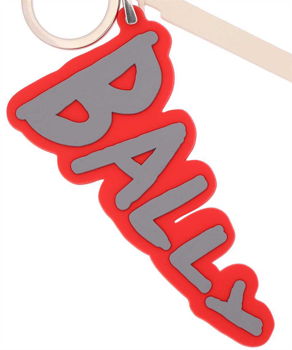 Bally Logo Key Chain In Red