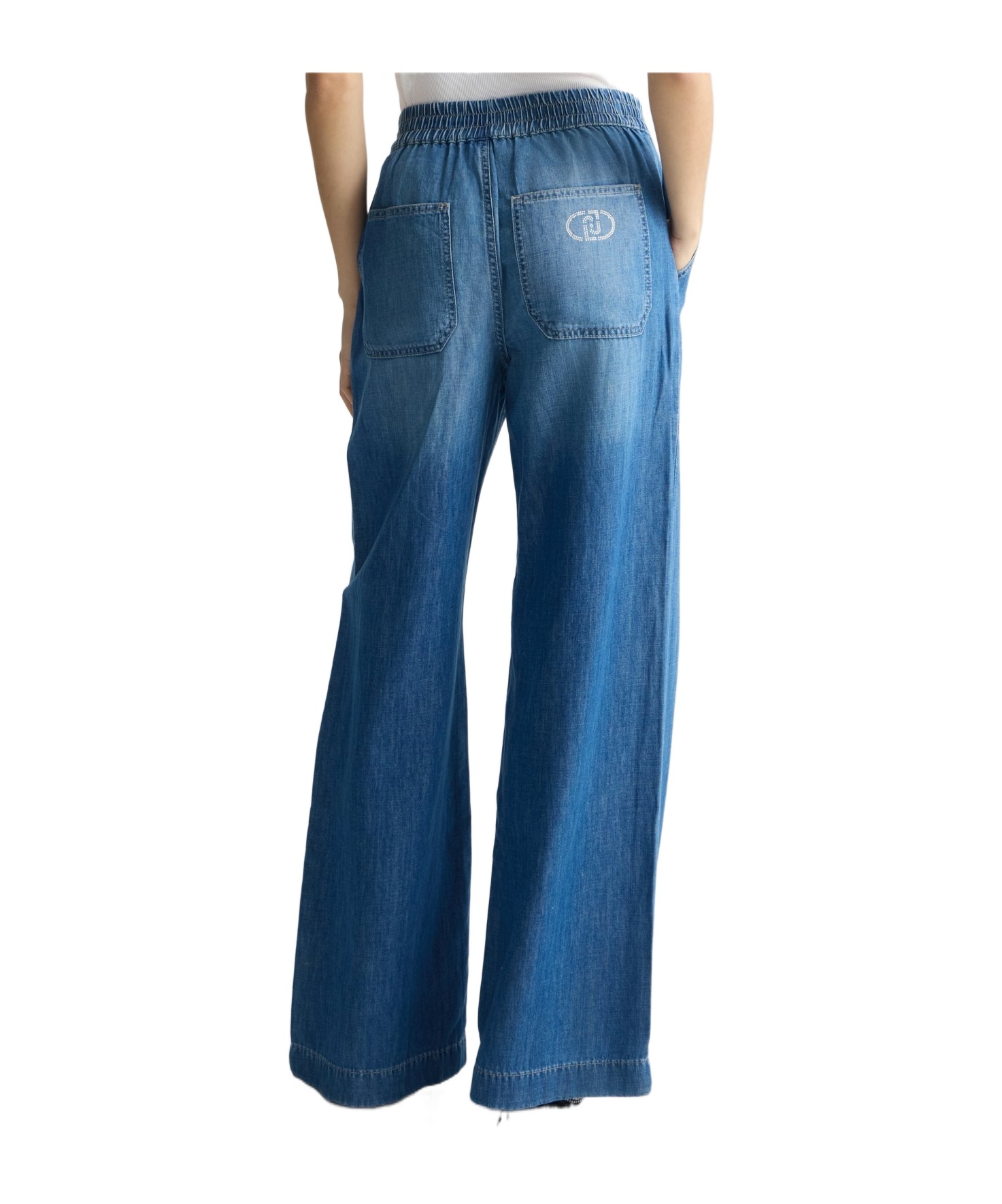 Liu •jo Liu Jo Flared Denim Trousers In Blue