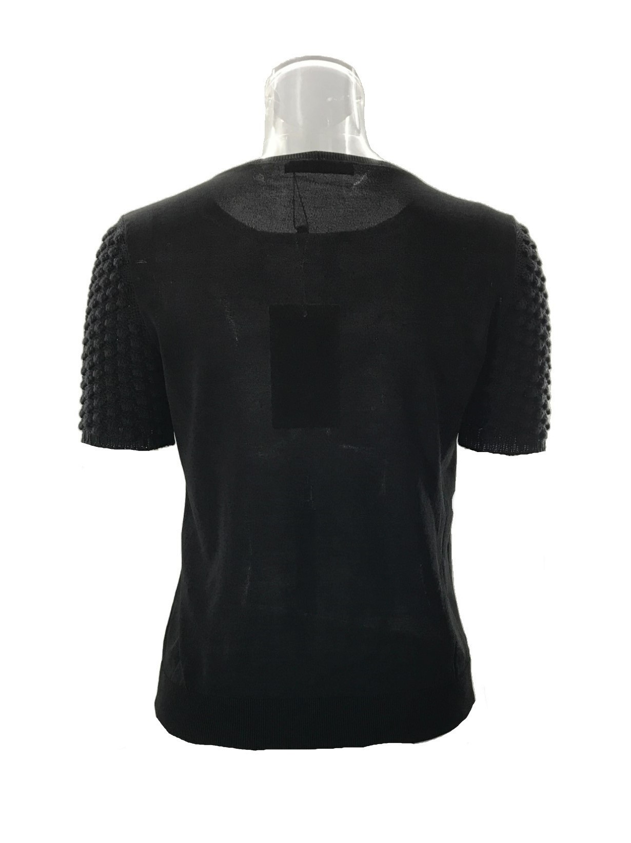 Max Mara Short-sleeved Pullover In Black