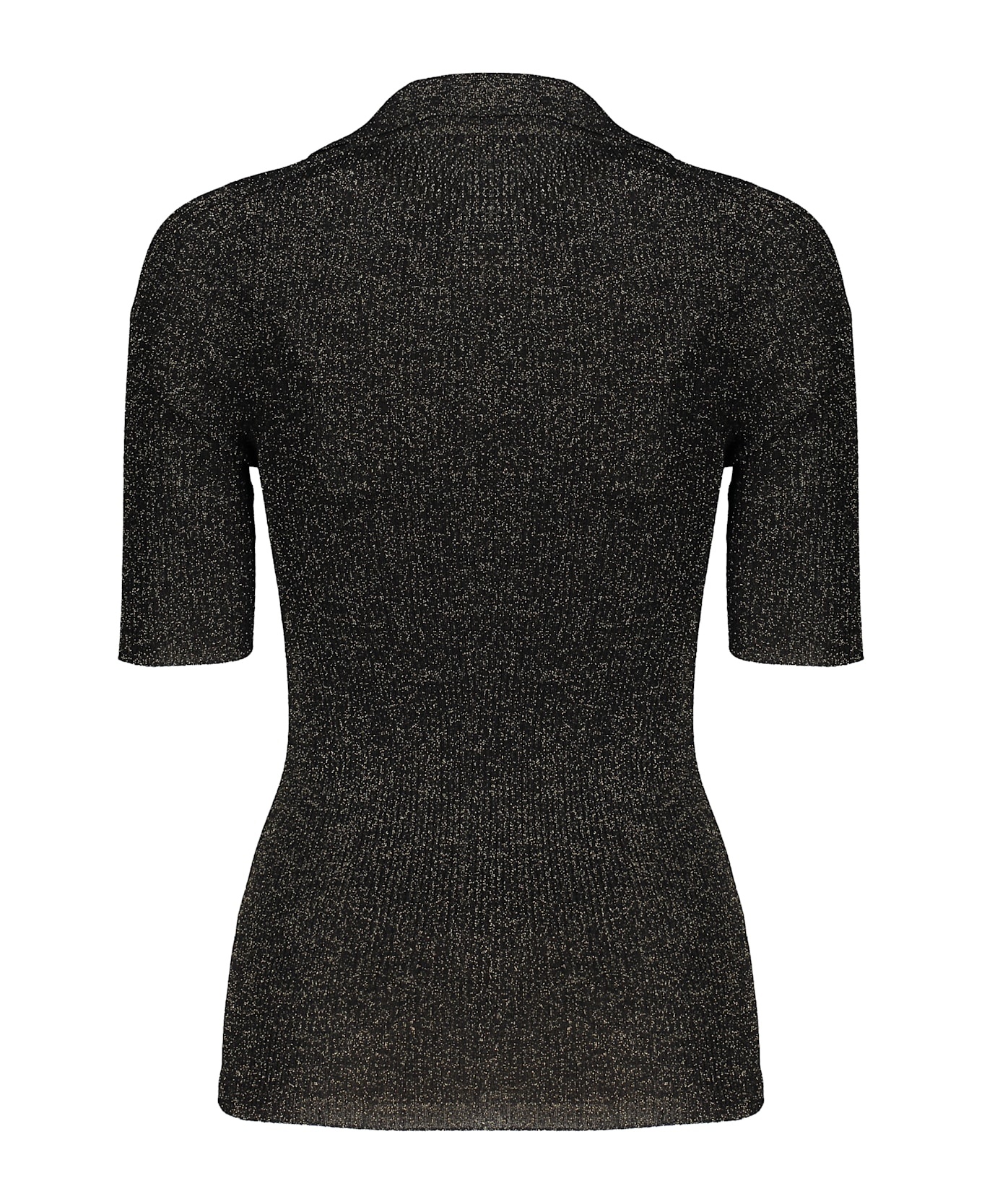 Fabiana Filippi Ribbed Knit Polo Shirt