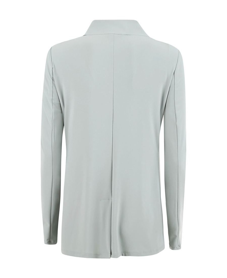 Max Mara V-neck Long-sleeved Suit Jacket In Gray