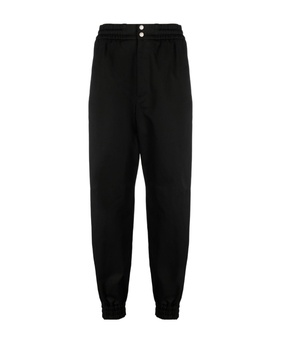 Alexander Mcqueen Cotton Sweatpants Men In Black