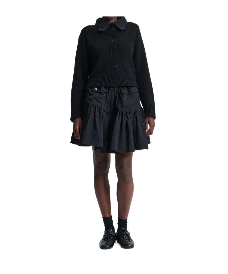 Cecilie Bahnsen Long Sleeve Cardigan In Black
