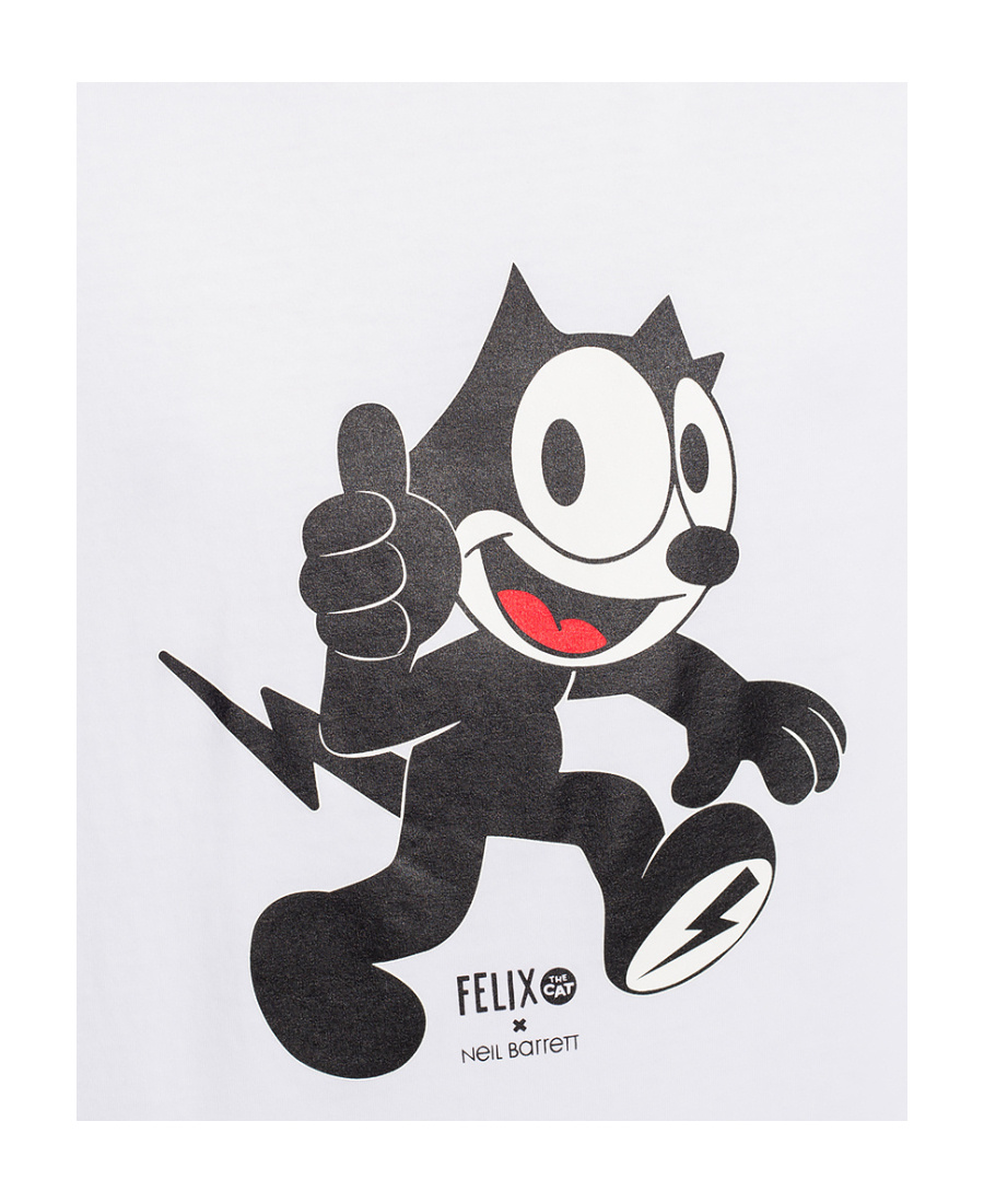 Neil Barrett X Felix The Cat T-shirt In White