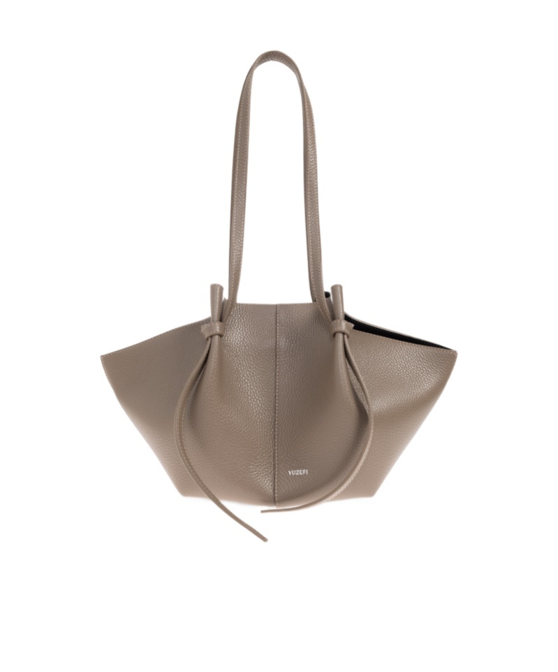 Yuzefi Lettering Shoulder Bag In Gray