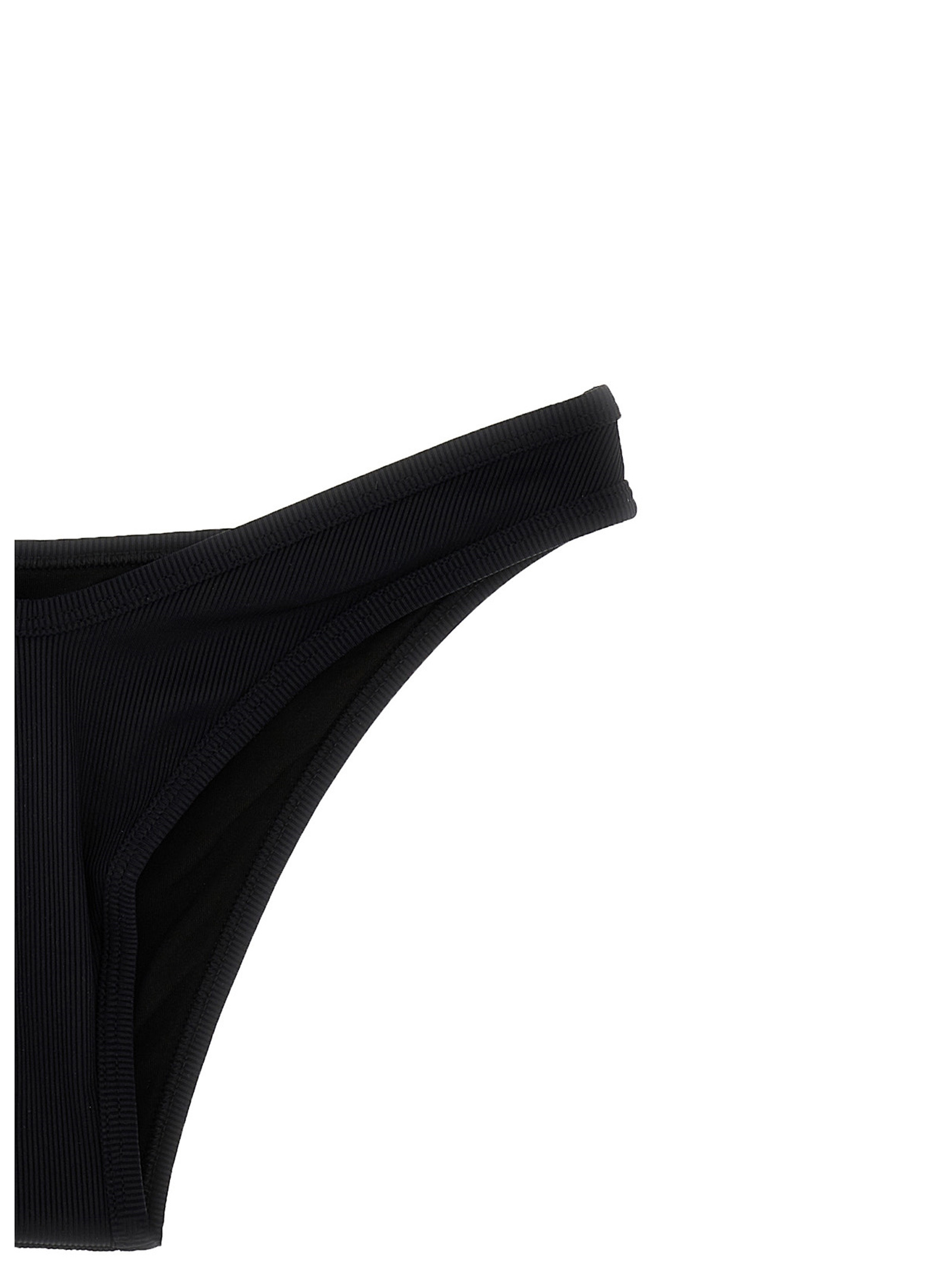 Attico The Tie Detailed Bikini Set In Black