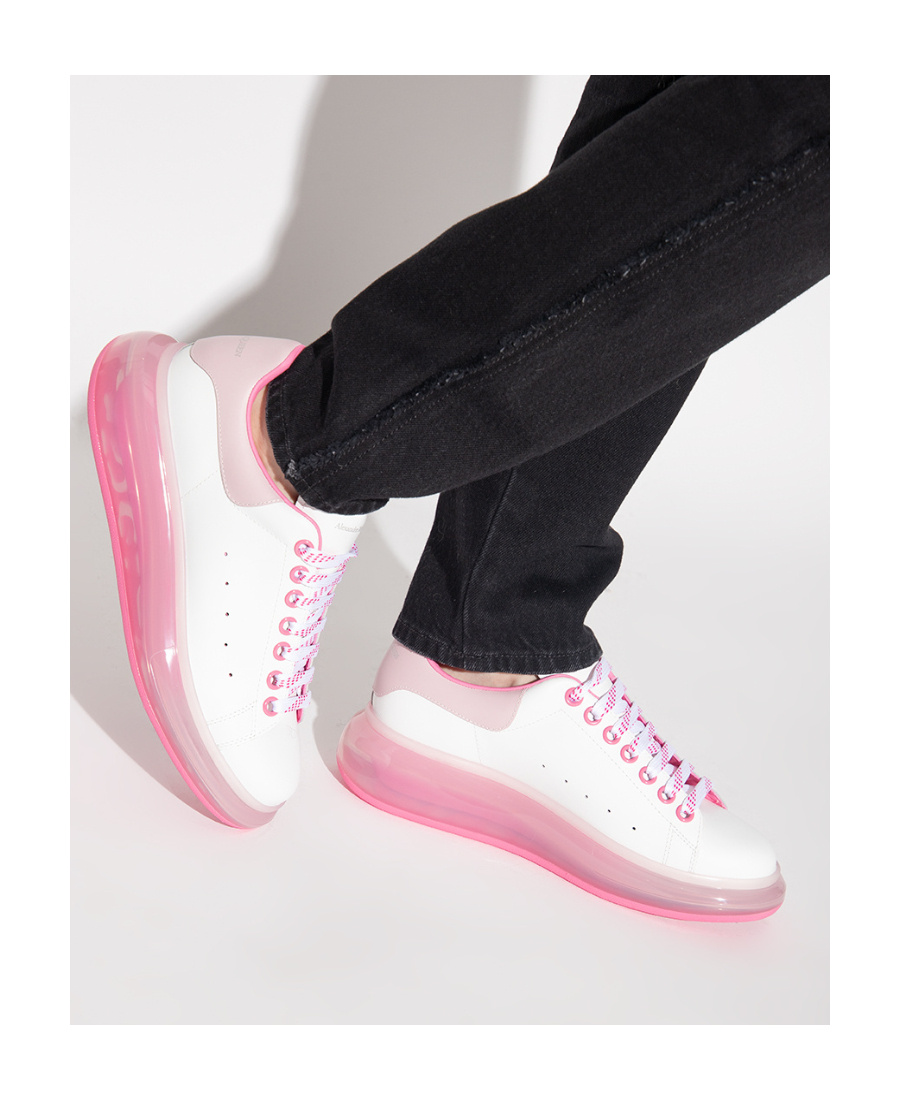 Alexander Mcqueen Gradient-effect Oversized Sneakers In White