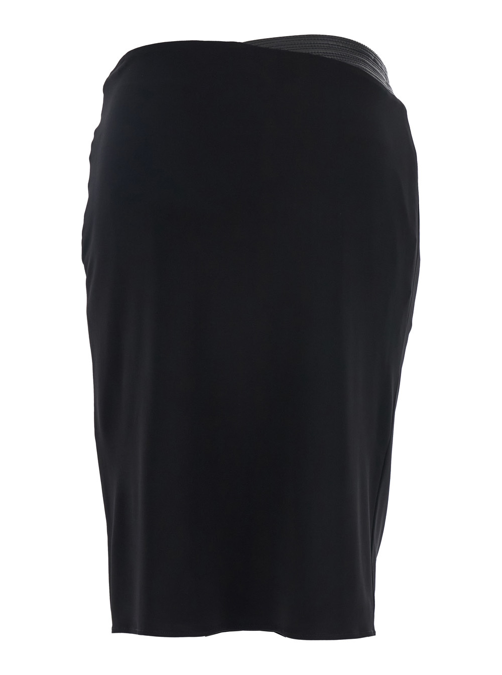 Versace Skirt Responsible Stretch Crepe Jersey In Black
