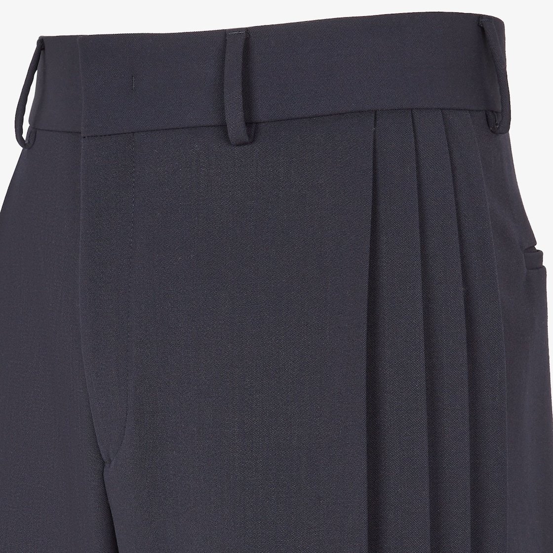 Fendi Belt-loop Casual Pants In Black